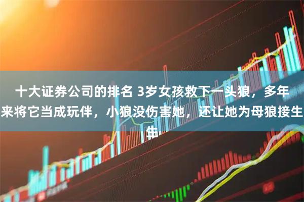 十大证券公司的排名 3岁女孩救下一头狼，多年来将它当成玩伴，小狼没伤害她，还让她为母狼接生